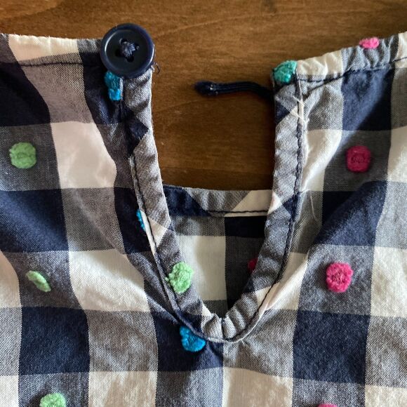 Hanna Andersson Gingham Swiss Dot Top Girls' 8 - Picture 7 of 9